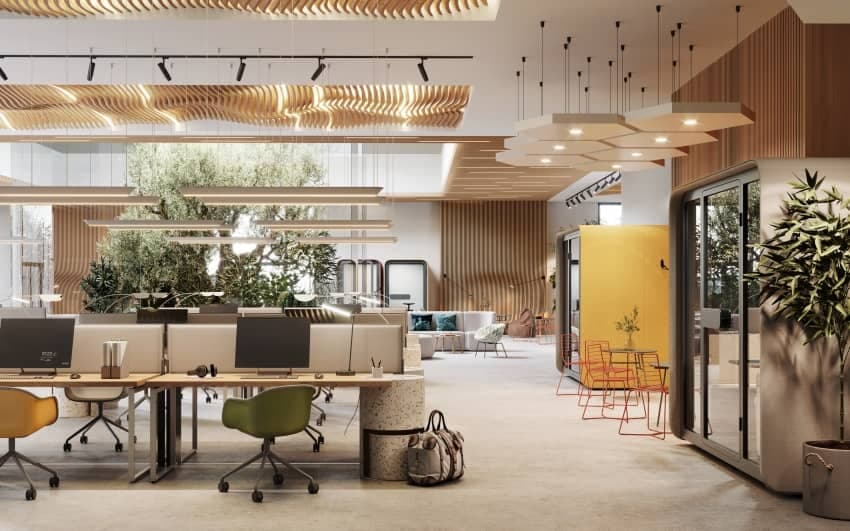 Modern office layout